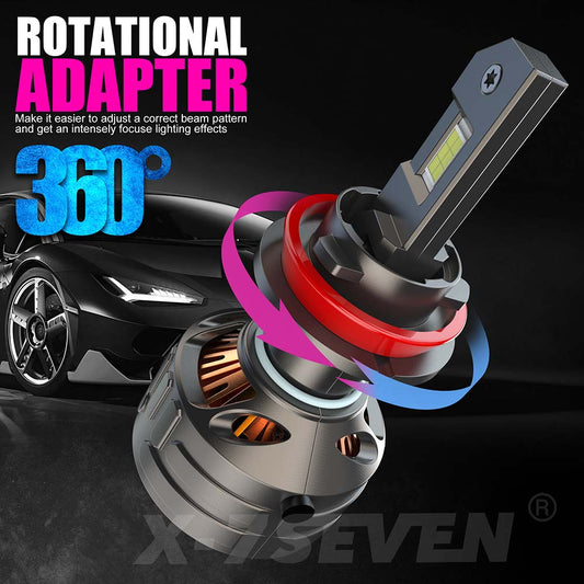 X-7SEVEN OEM High Brightness X-Kronos Series 160W 36000LM H4 H1 H7 H11 9005 9006 HB3 HB4 HIR2 Automotive Led Headlight Bulb