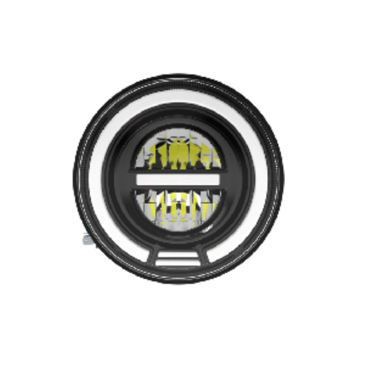 X-7SEVEN 7 Inch Round LED Headlight with DRL - X7LHR08