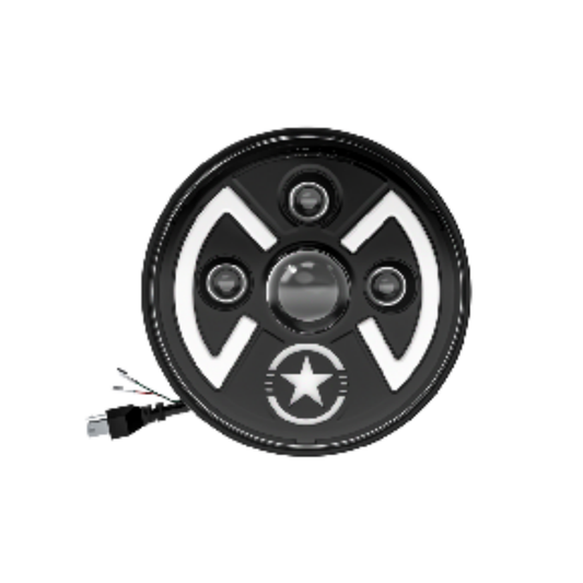 X-7SEVEN 7 Inch Round LED Headlight with DRL - X7LHR13