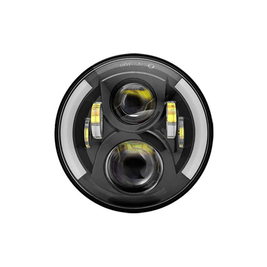 X-7SEVEN 7 Inch Round LED Headlight with DRL - X7LHR27