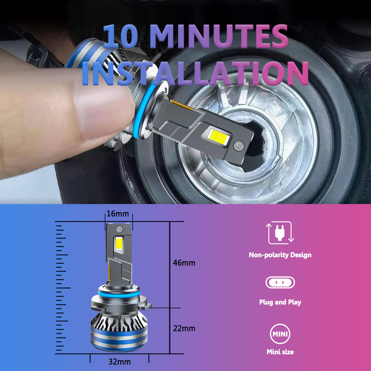 X-7SEVEN Hot Selling X-Yuniverse Series 150W 28000LM Car Light Bulb H11 Canbus Kit Faros 12V 9005 9006 Auto H4 Led Headlight