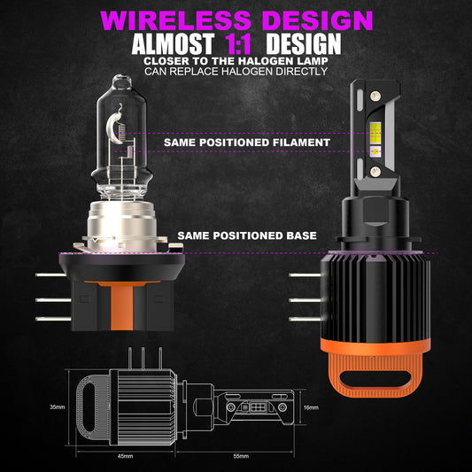 X-7SEVEN Super Canbus X-BoostMax H15 Series 120W 12000LM Auto Led Bulbs H15 With DRL For VW Audi Mercedes Bens