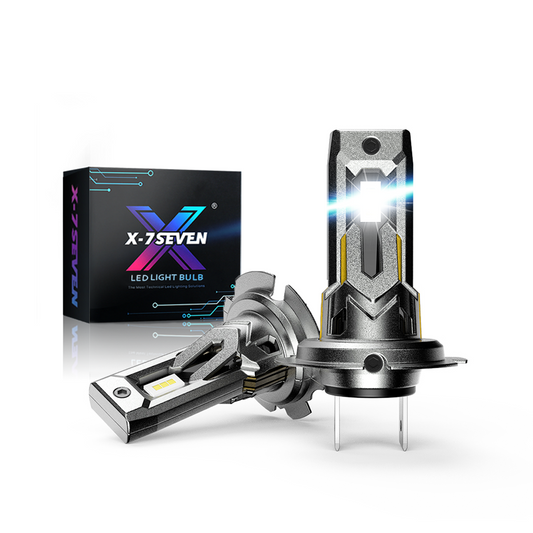 Bombilla LED antiniebla DRL X-7SEVEN Plug &amp; Play Serie X-NOVA de 70 W, 15 000 LM, 1:1, tamaño mini, H4, H7, H11, 9005, HB3, HB4, 9006, 9012, HIR2, 12 V