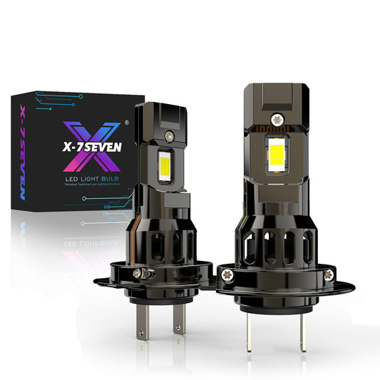 Bombilla LED para faros delanteros X-7SEVEN X-Mini Serie S, 72 W, 10 000 LM, tamaño 1:1, Plug &amp; Play, H4 H7, para todos los vehículos