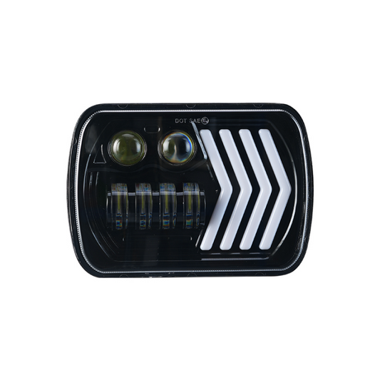 X-7SEVEN 5X7 Inch LED Headlight with DRL - X7STH69