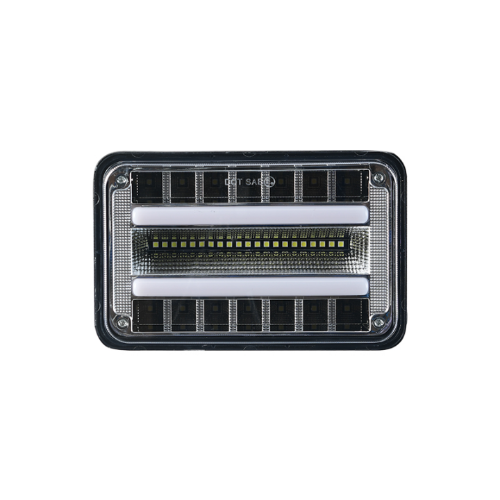 X-7SEVEN 4X6 Inch LED Headlight with DRL - X7STH71