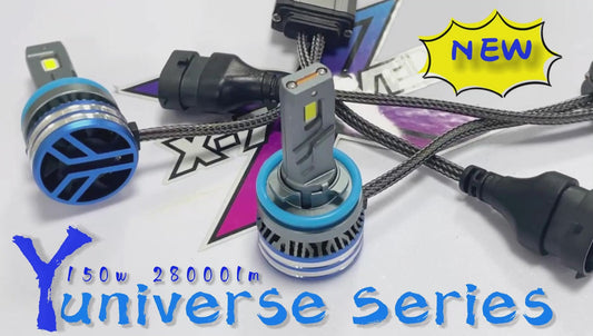 X-7SEVEN Hot Selling X-Yuniverse Series 150W 28000LM Car Light Bulb H11 Canbus Kit Faros 12V 9005 9006 Auto H4 Led Headlight