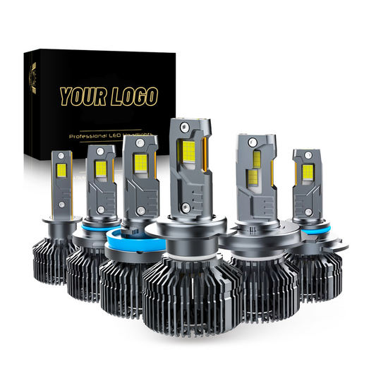 X-7SEVEN OEM High Power X-Ares Series 240W 65000LM 12V High Low Beam H4 6500K White H1 H7 H11 9005 9006 9012 LED Headlight